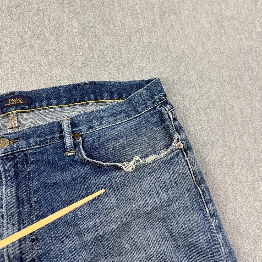 Polo Ralph Lauren Jeans Mens 38x30 Fits 38x29 Denim Straight Leg Medium‎ Wash